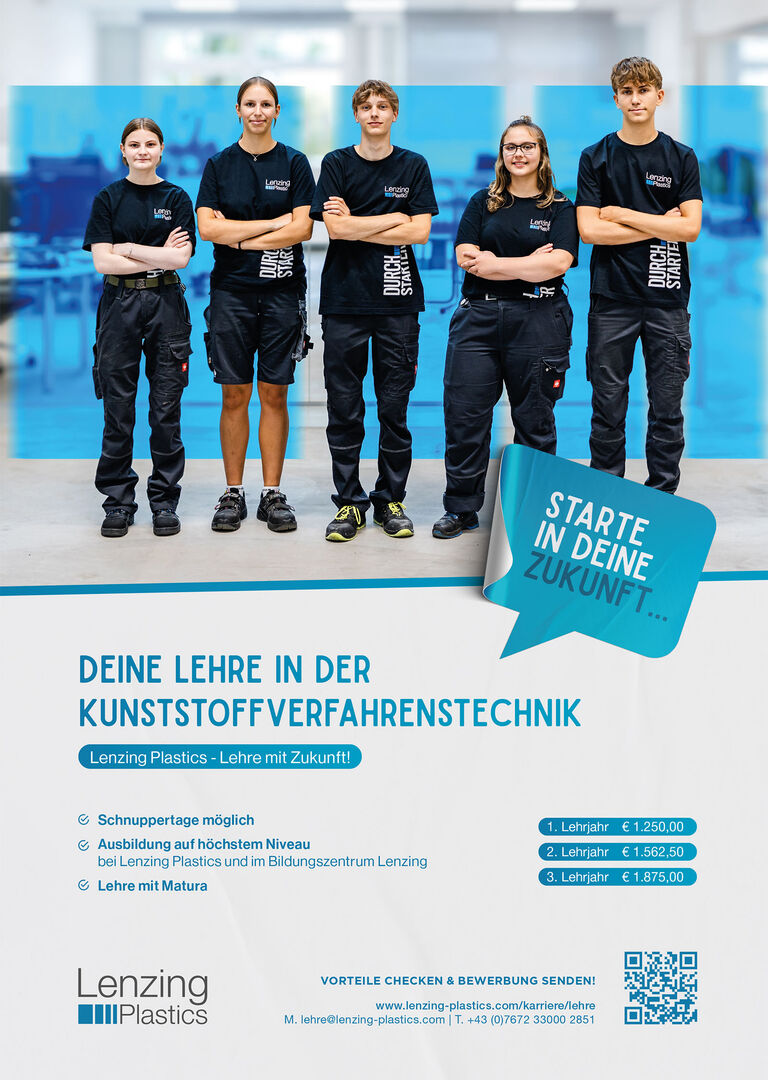 Gruppenbild von Lehrlingen | Credit: Lenzing Plastics
