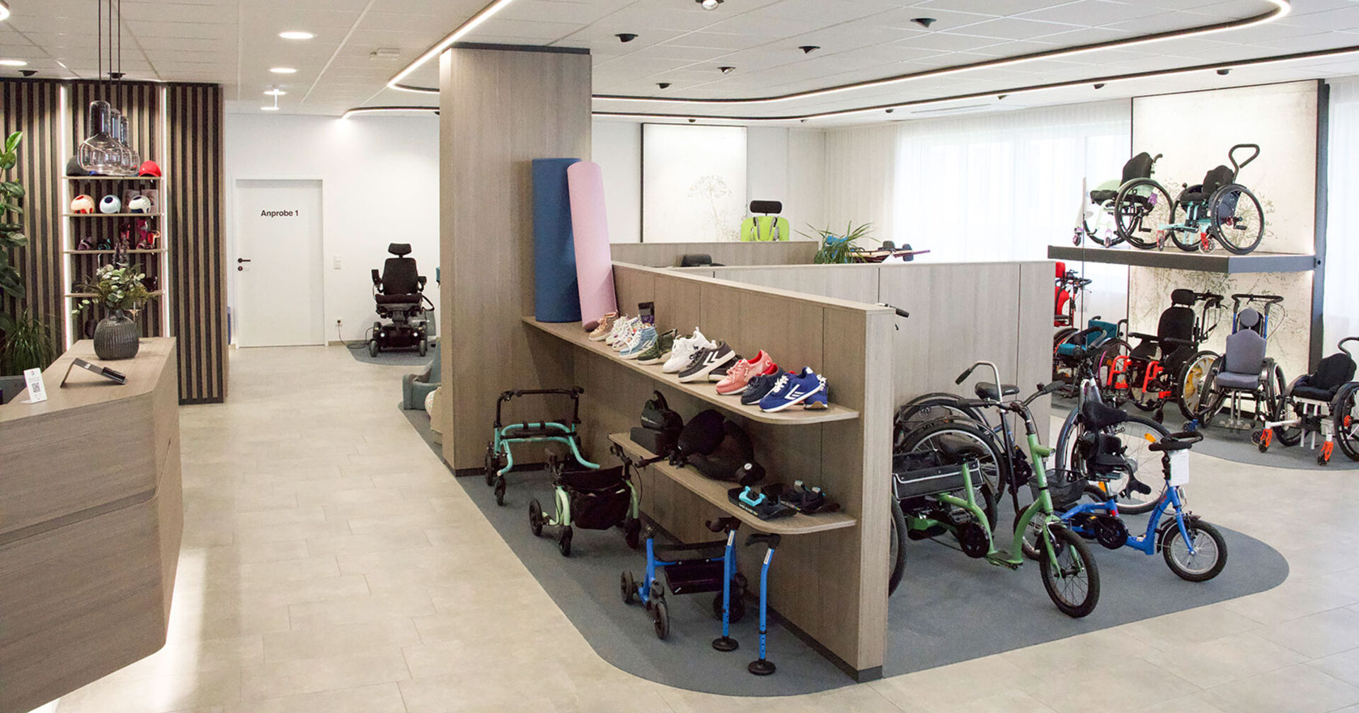 Schauraum eines Orthopädiebedarfhandels | Credit: ORTHOtechnik M4
