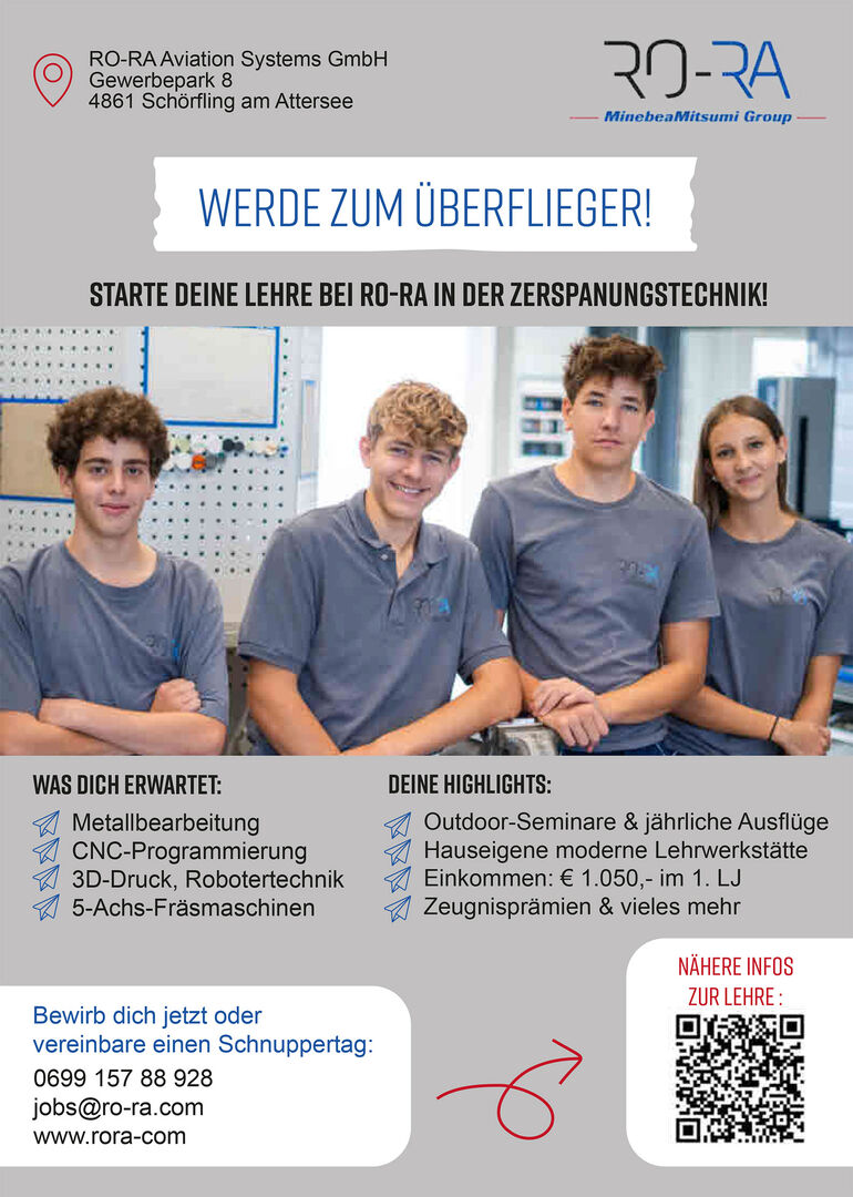 Gruppe von Lehrlingen posieren für ein Foto | Credit: RO-RA