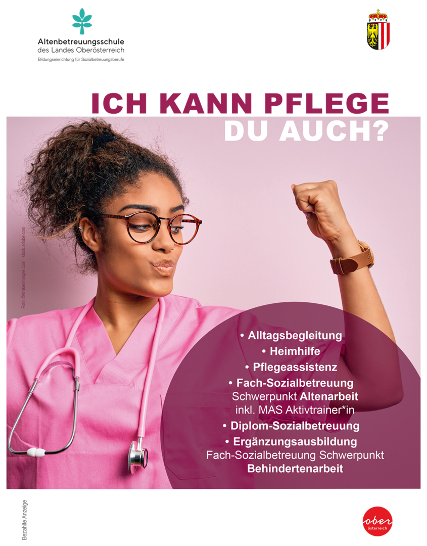 Ausbildungsinfos | Credit: Altenbetreuungschule des Landes OÖ