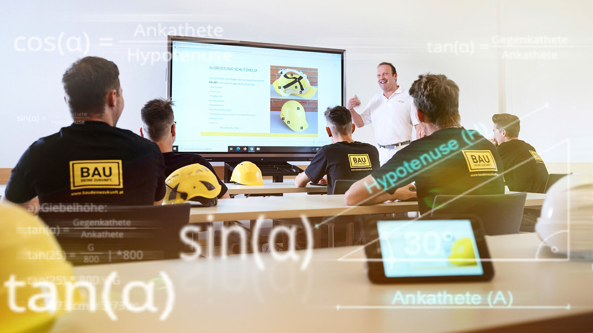 Digitales Lernen beim Bau | Credit: Werner Streitfelder