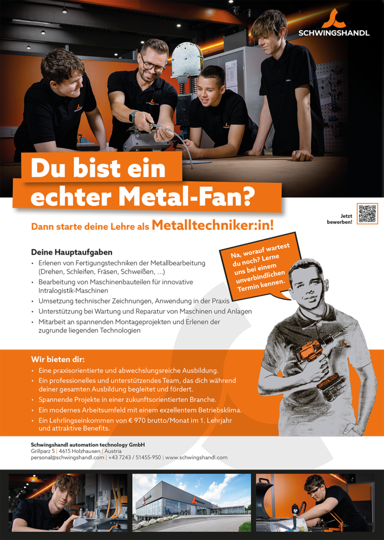 Lehrlingsinserat von Schwingshandl | Credit: Schwingshandl