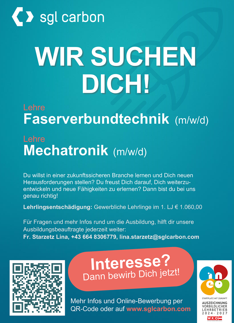 SGL CARBON Inserat | Credit: SGL CARBON