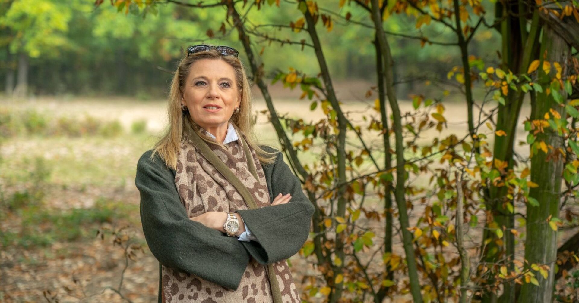 Christa Kummer im Wald