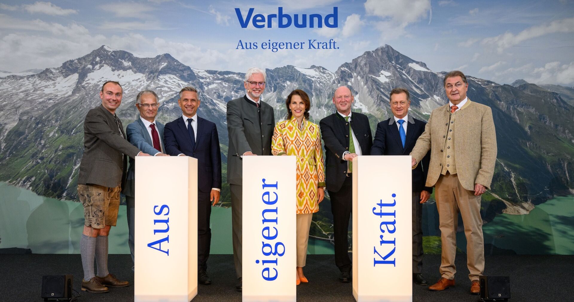 Feierliche Eröffnung des neuen Pumpspeicherkraftwerks Limberg III in Kaprun.