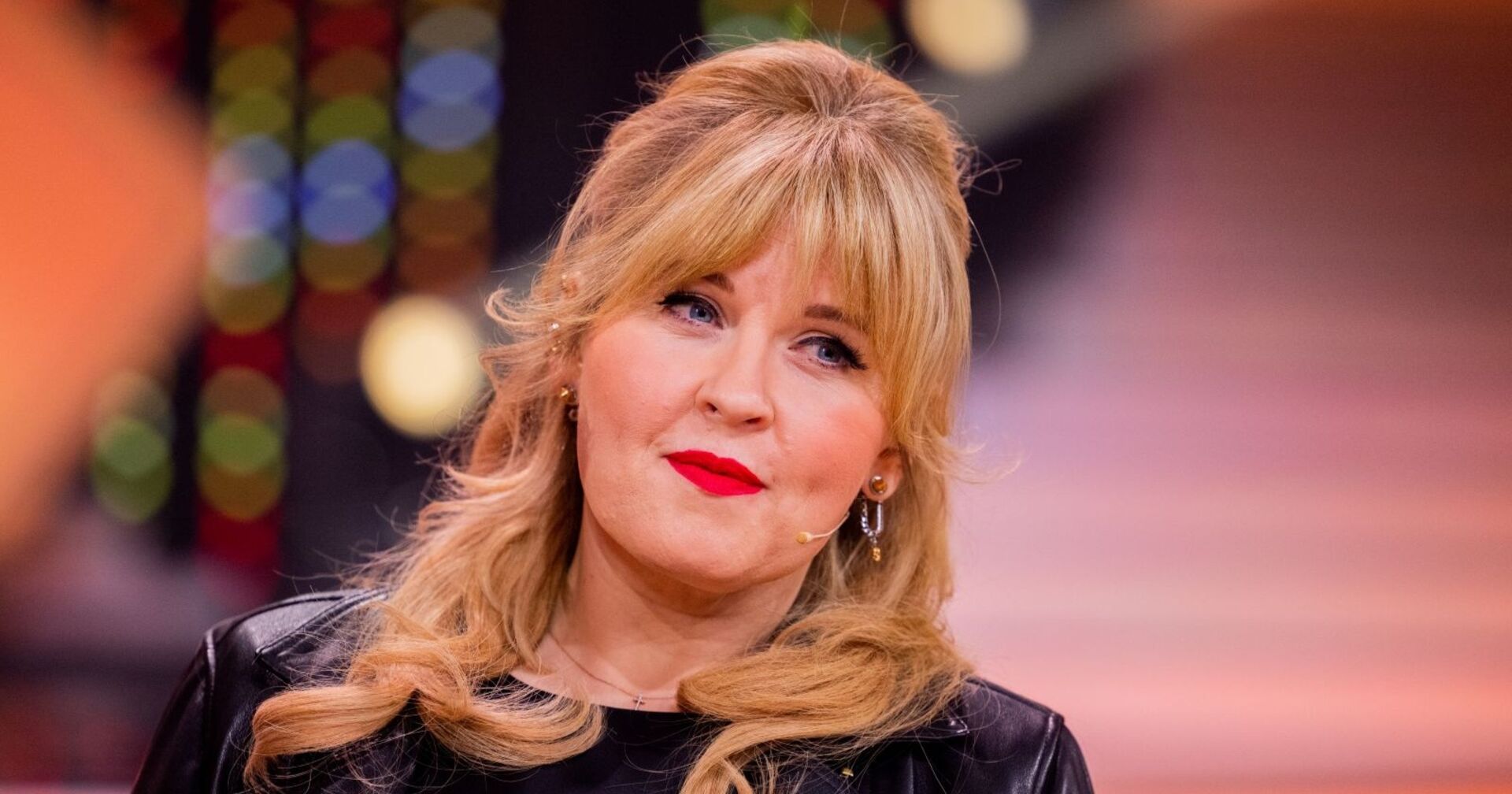 Maite Kelly mit rotem Lippenstift