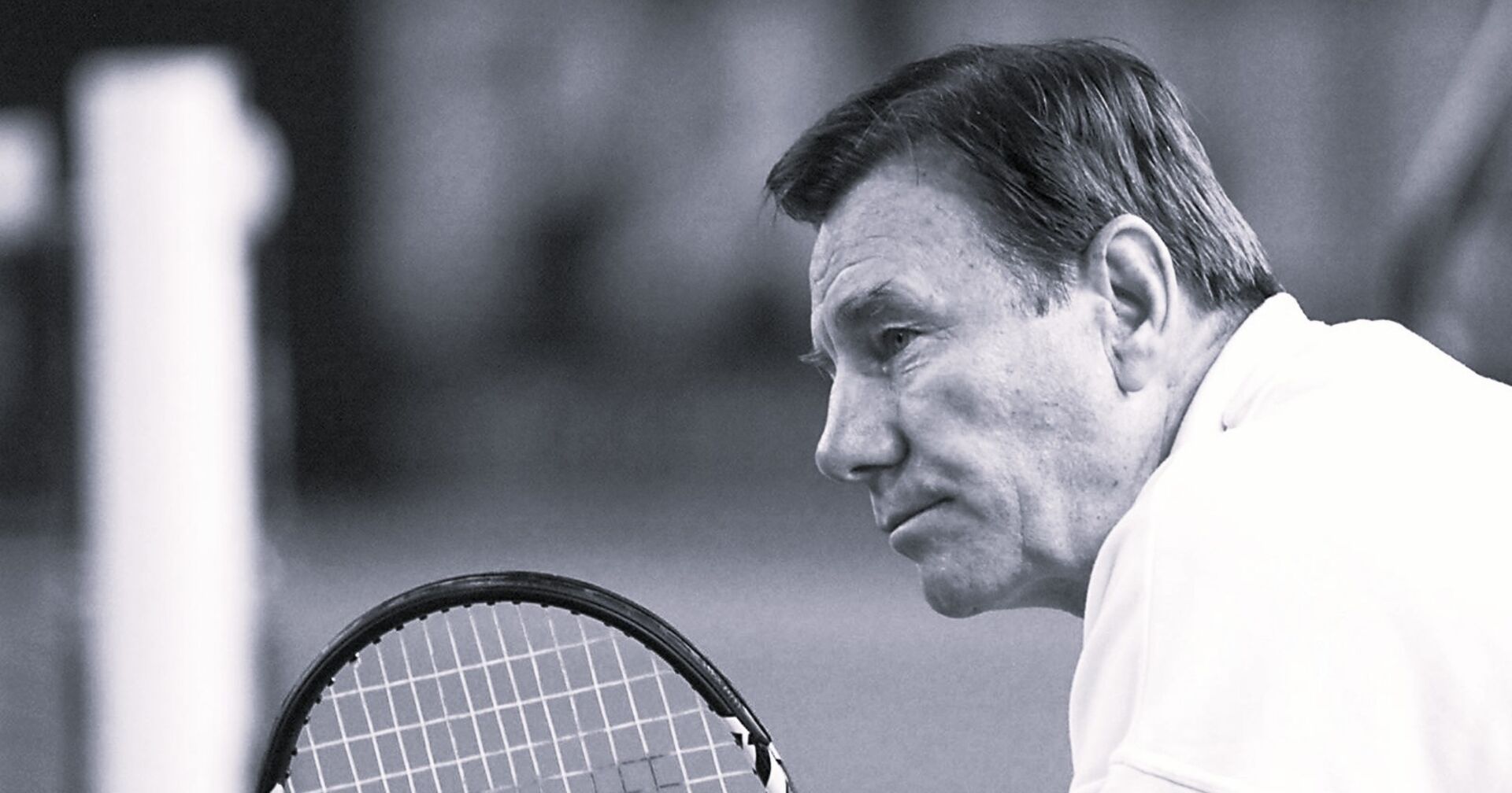 Nikola Pilic während eines Trainings der kroatischen Davis-Cup-Mannschaft