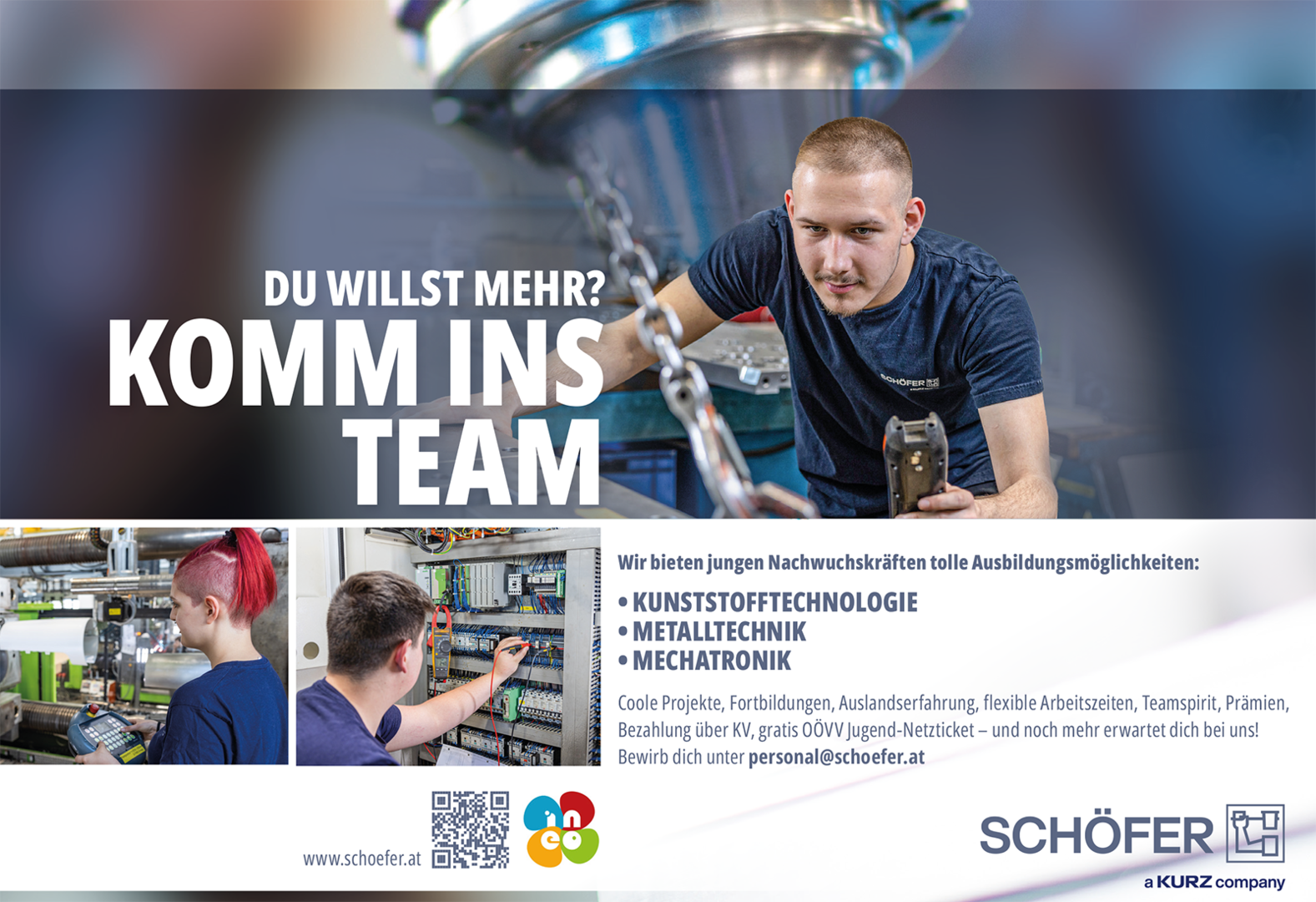 Lehrlingsinserat von Schöfer | Credit: Schöfer
