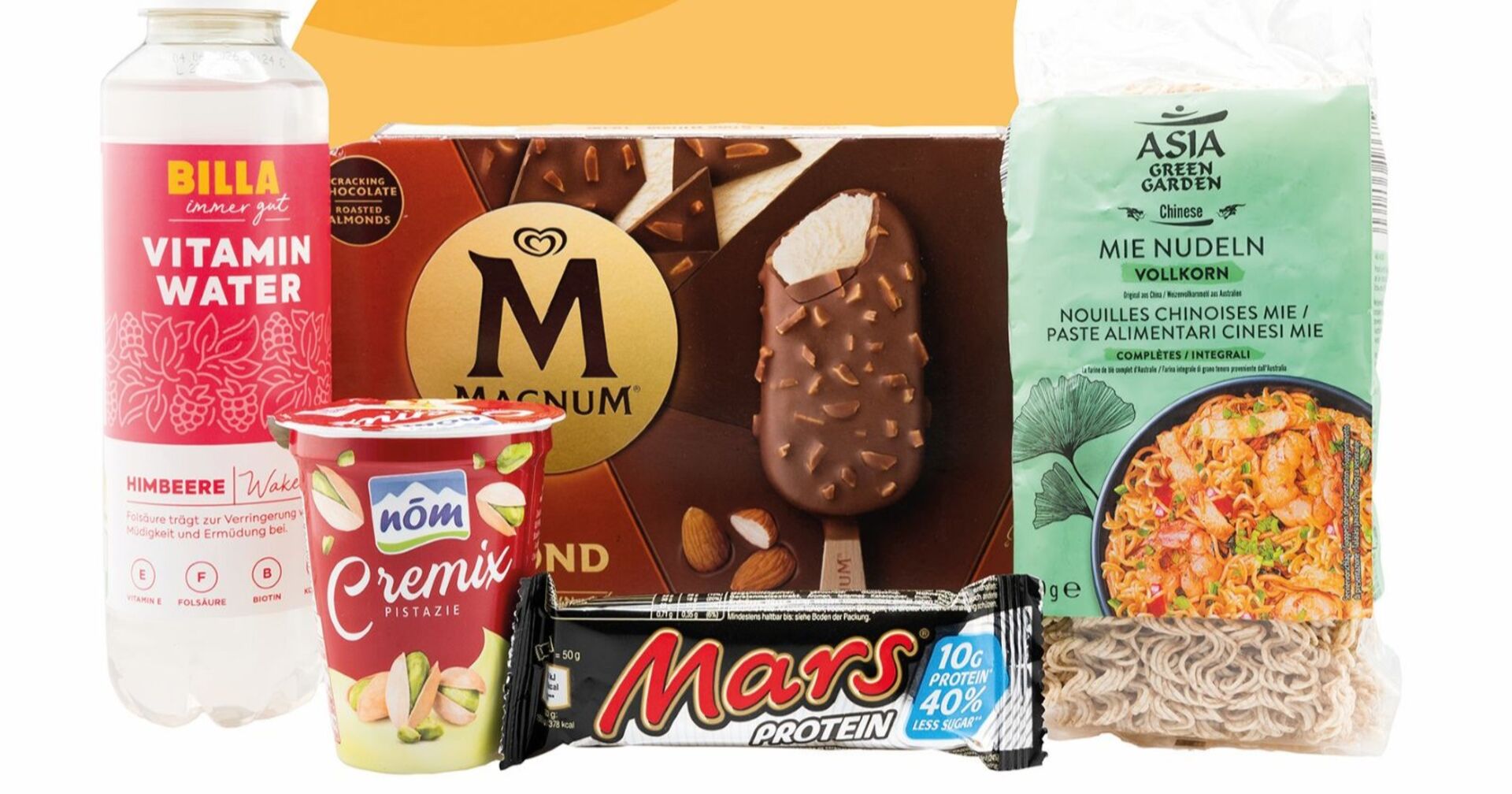 Verpackungsfotos der zur Wahl stehenden Produkte zur Konsumente 2025