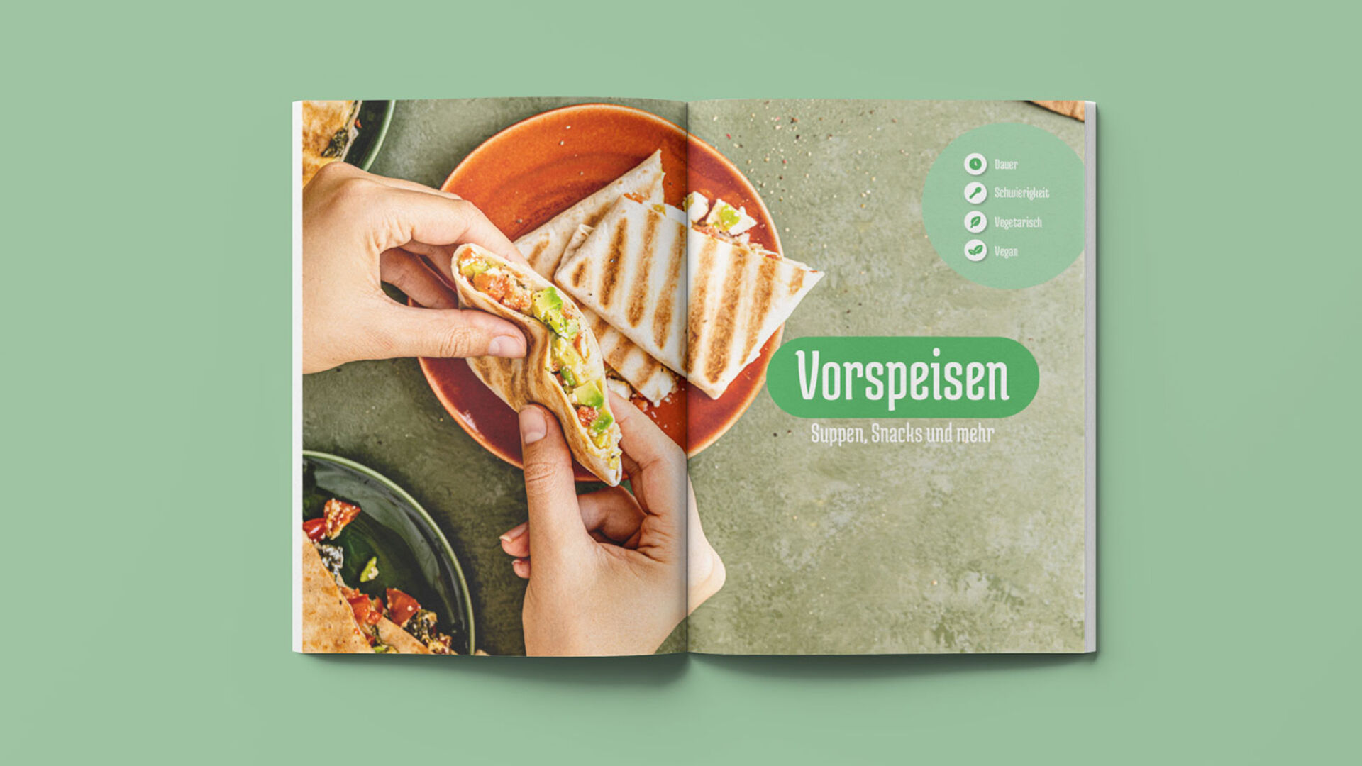 Aufgeschlagenes Kochbuch von Alfies | Credit: Alfies