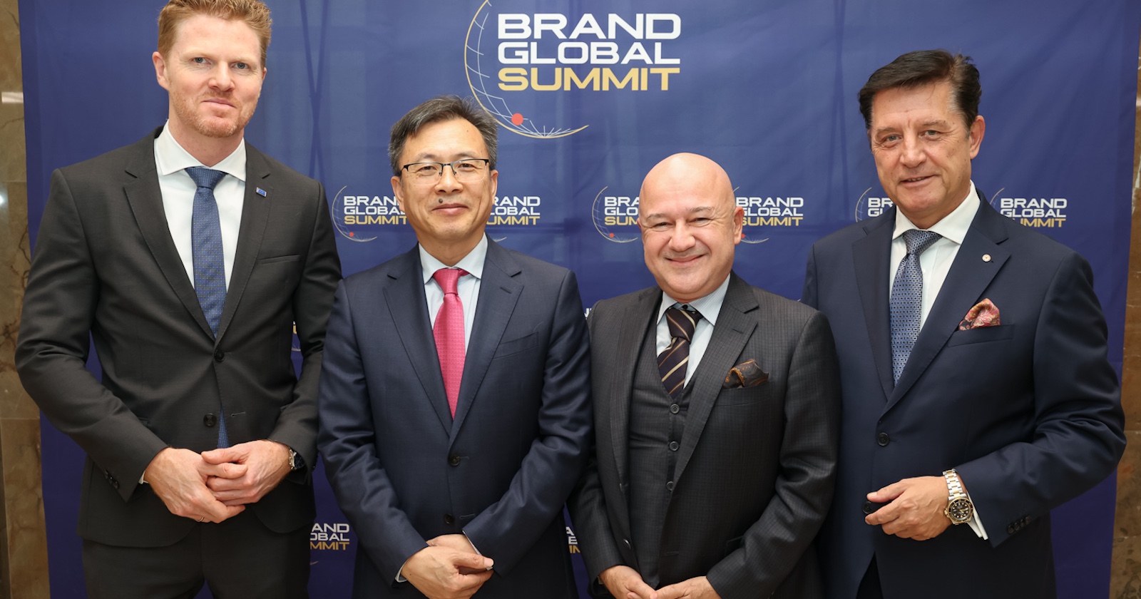 Quartett beim Markengipfel in der Oesterreichischen Nationalbank