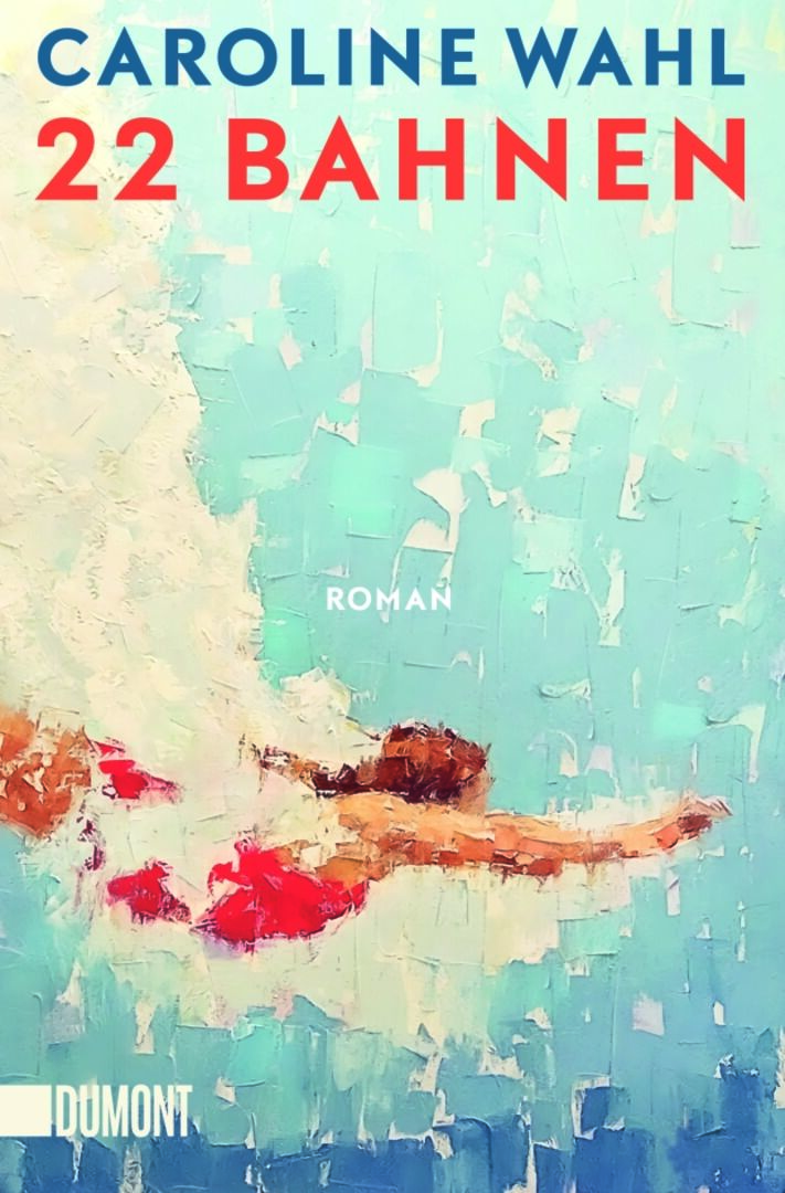 Buchcover zeigt eine Frau, die taucht und einen Badeanzug trägt