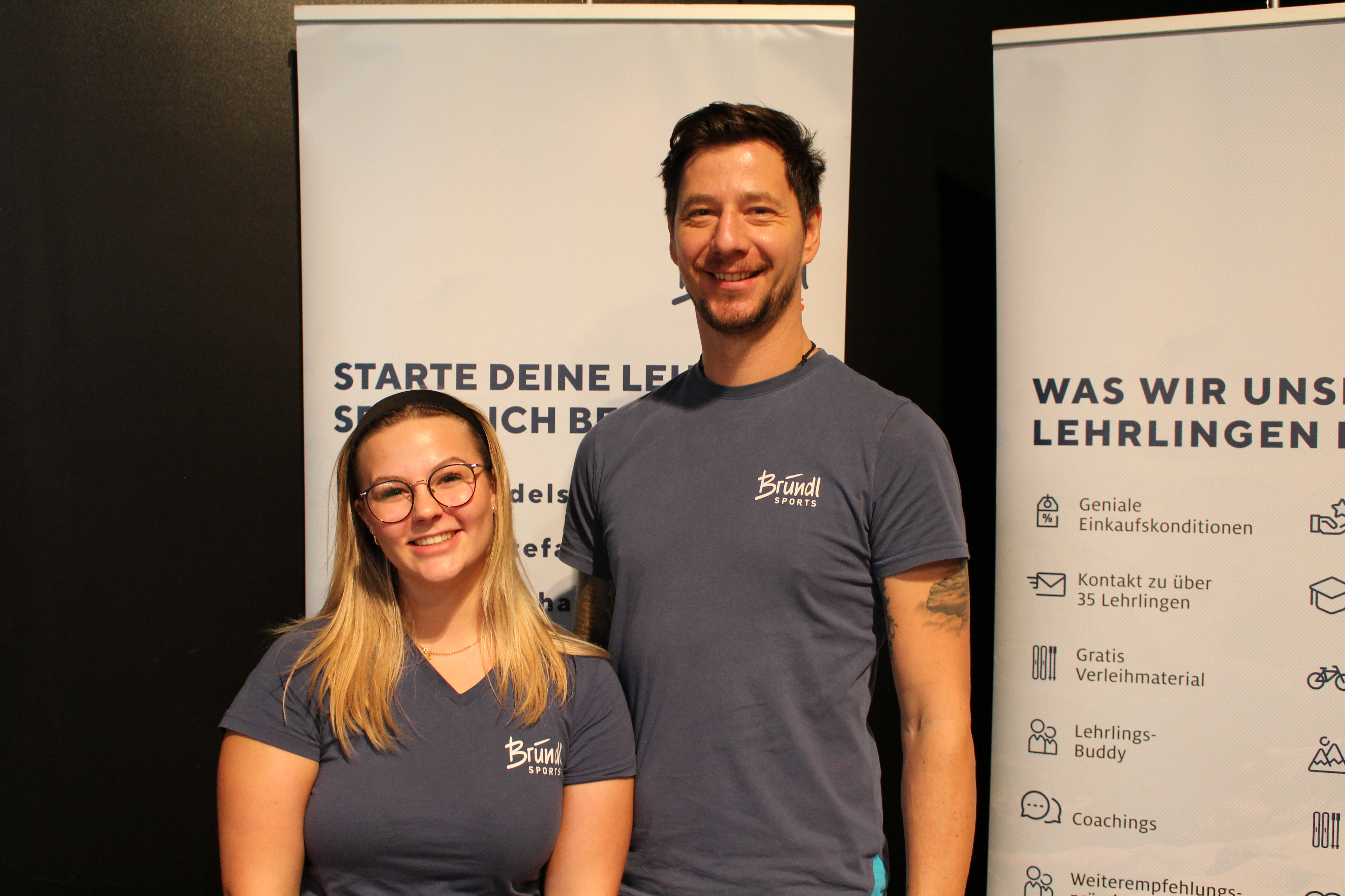 Sport Bründl: Lea-Marie Ortner und Christopher Schaden begeisterten mit spannenden Einblicken.