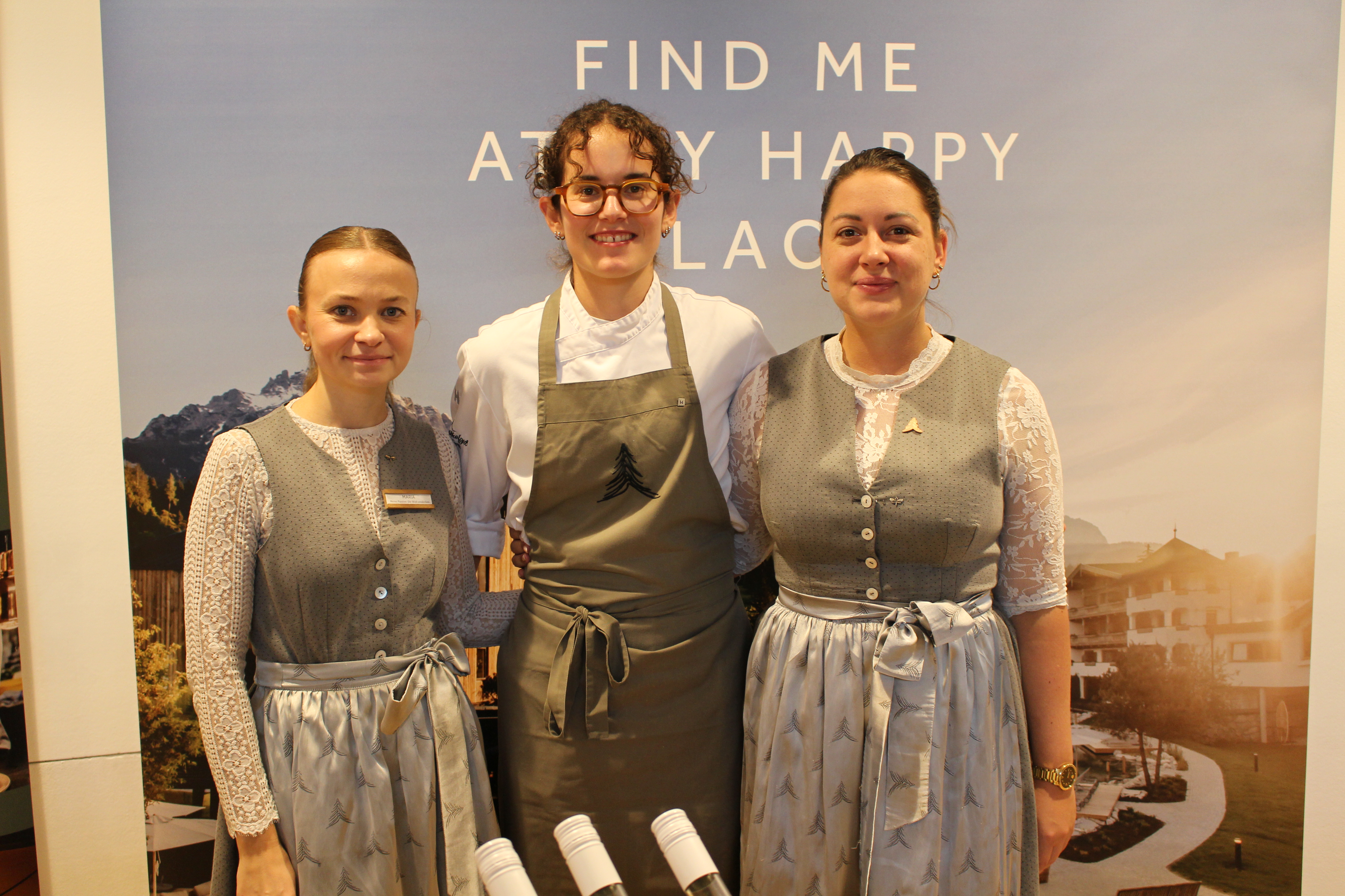 Hotel Forsthofgut, Leogang: Maria Bretschneider, Luca Emilia Becker und Julia Hinteregger (v. li.).