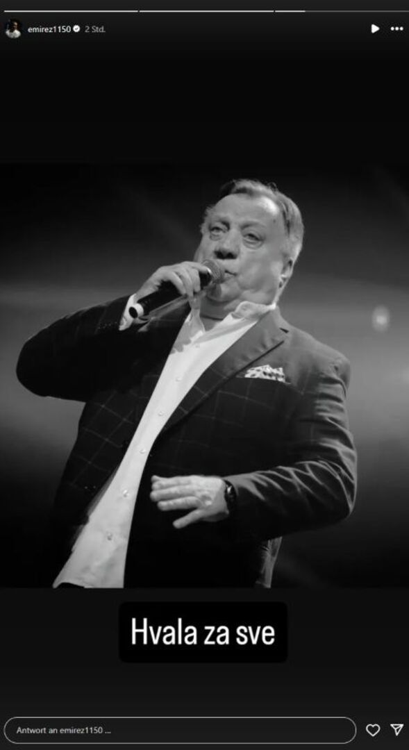 Halid Beslic auf der Bühne