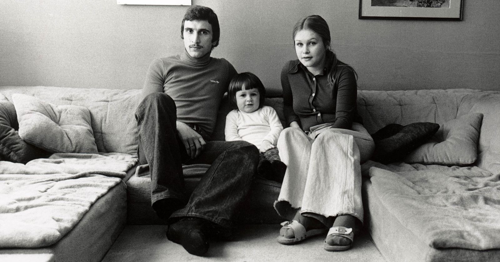 Hans Krankl mit seiner Ehefrau und ihrem gemeinsamen Kind im Jahr 1978