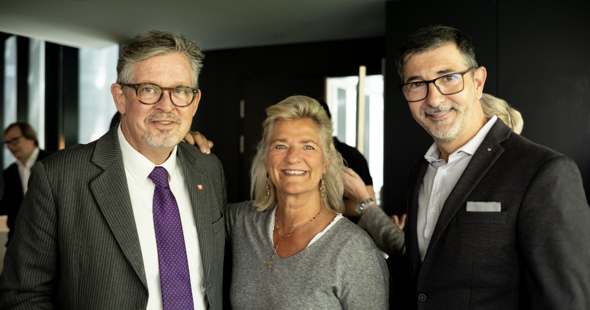 Trio beim Pressefrühstück des Schweiz Tourismus in Wien
