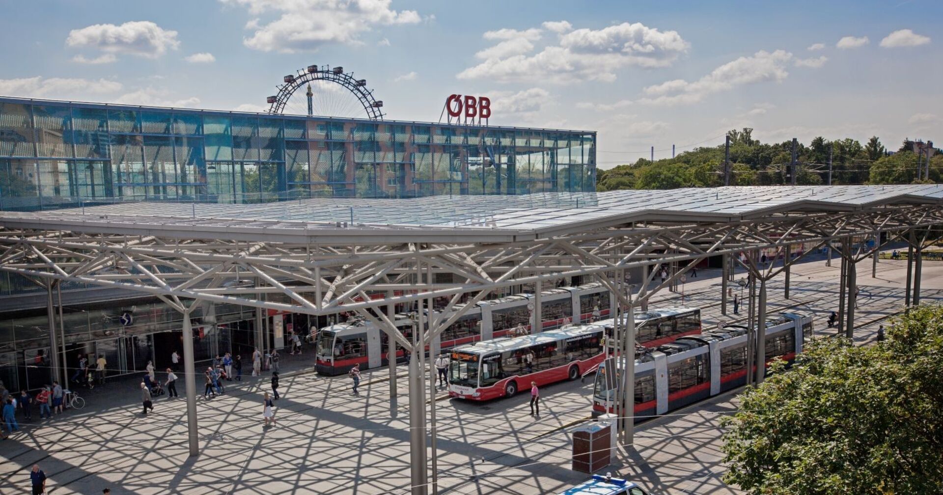 Panoramaansicht des Wiener Pratersterns