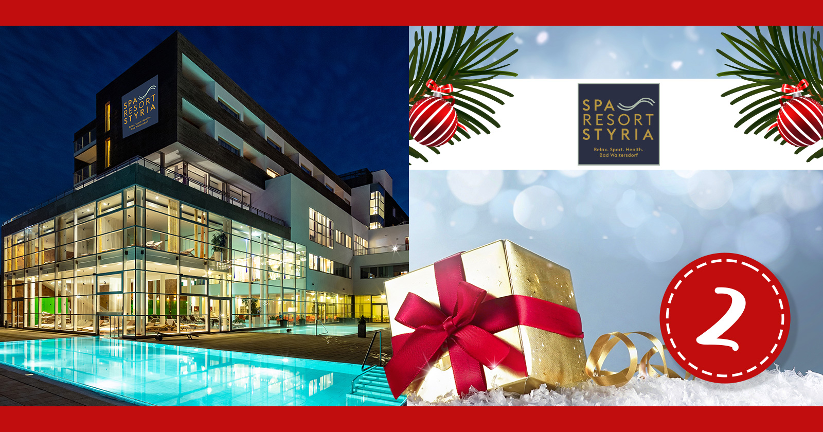 Das Spa Resort Styria bei Nacht | Credit: Spa Resort Styria