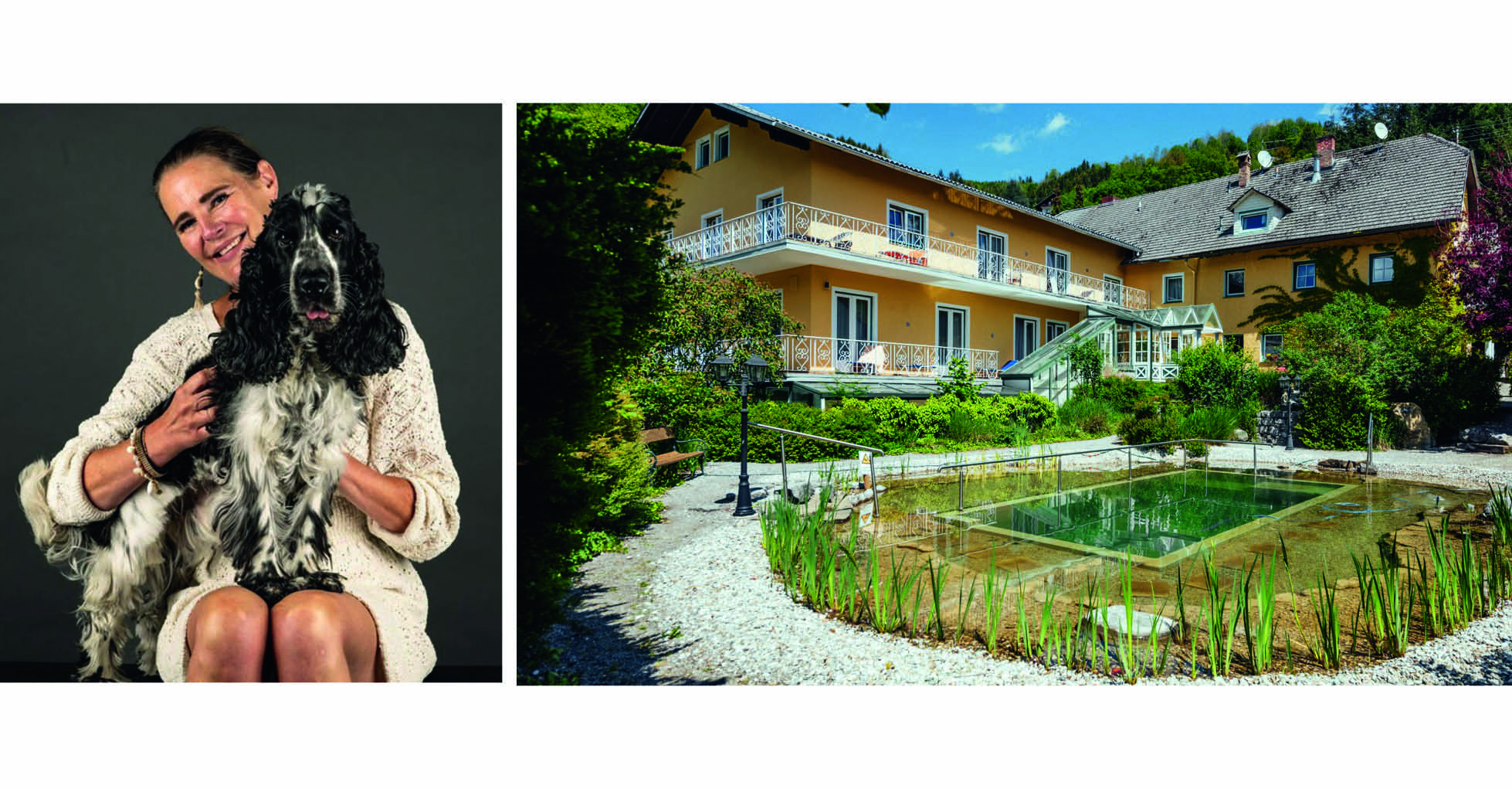 Susanne Döberl mit ihrem Hund Anton.