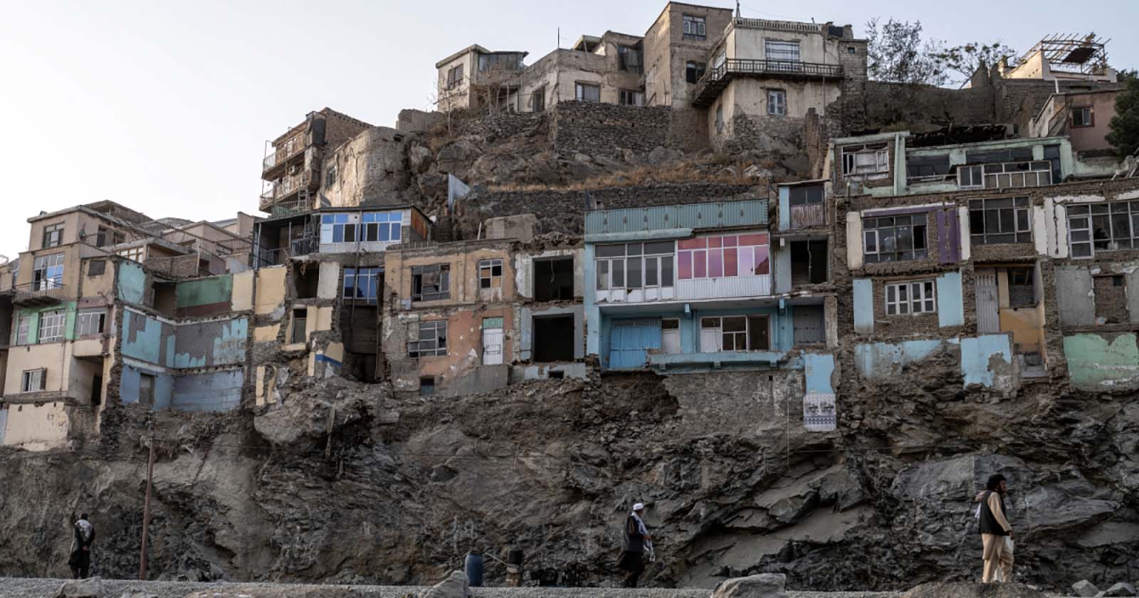 Häuserzeile in Afghanistan