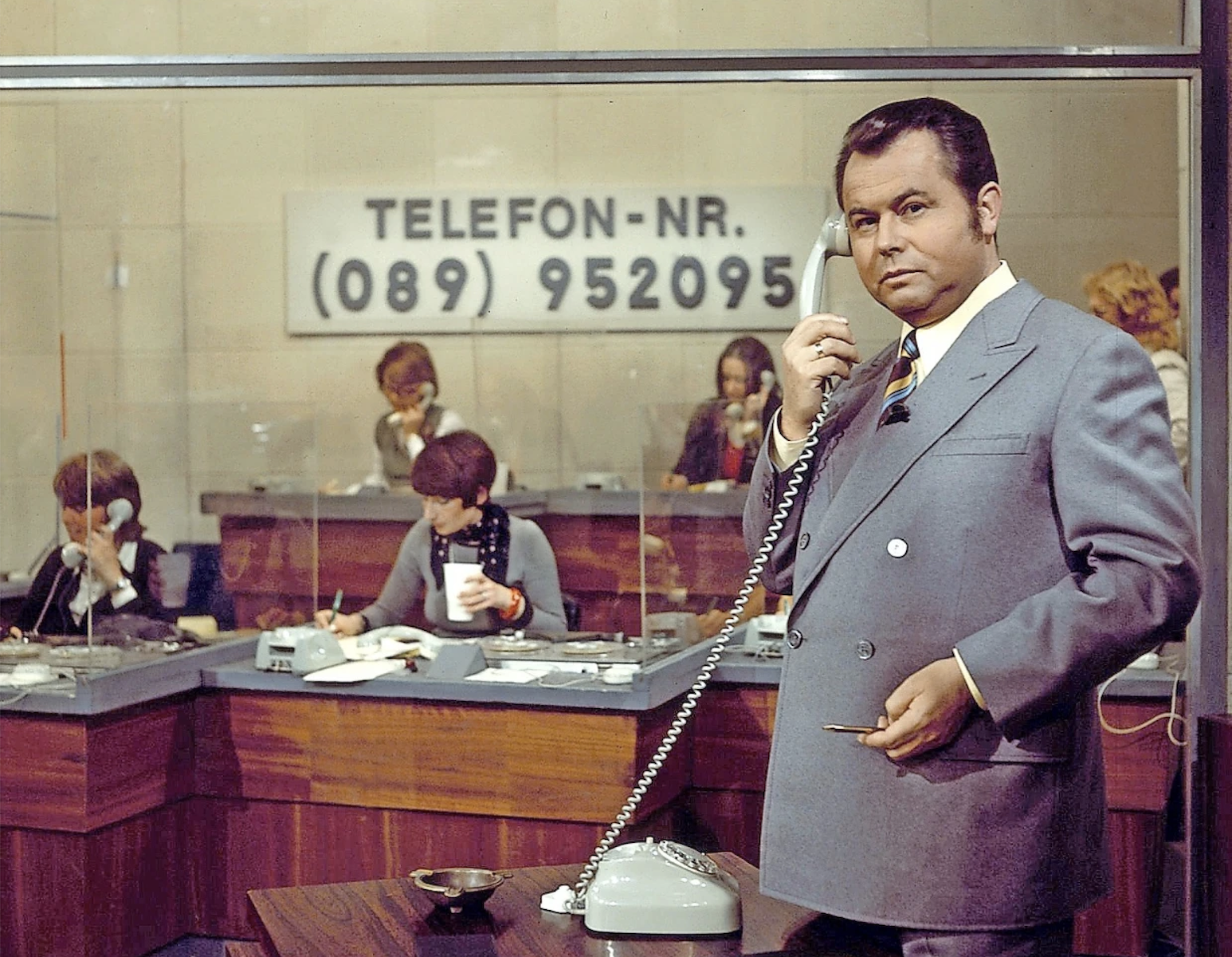 Porträt im Fernsehstudio