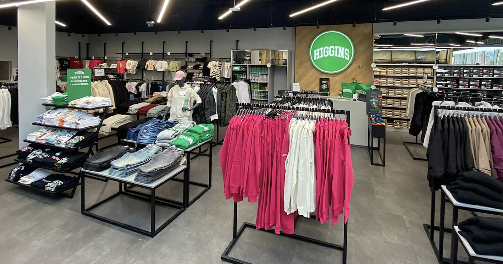 Innenansicht eines Higgins Stores