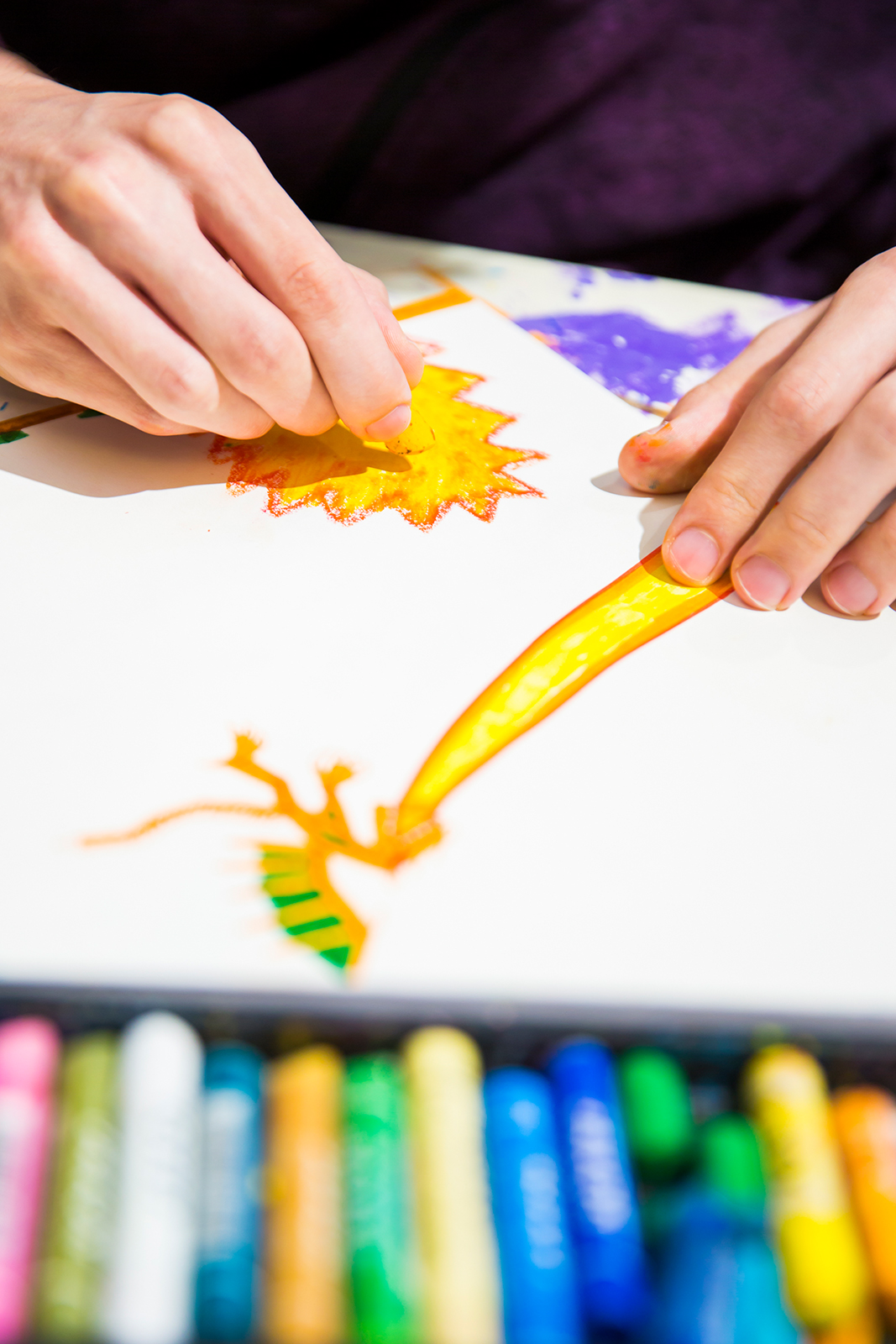 Jemand malt | Credit: Jugend am Werk Steiermark /koco