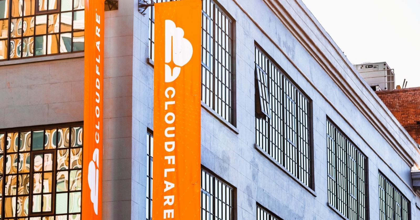Außenansicht des Cloudflare-Hauptquartiers, San Francisco (USA)