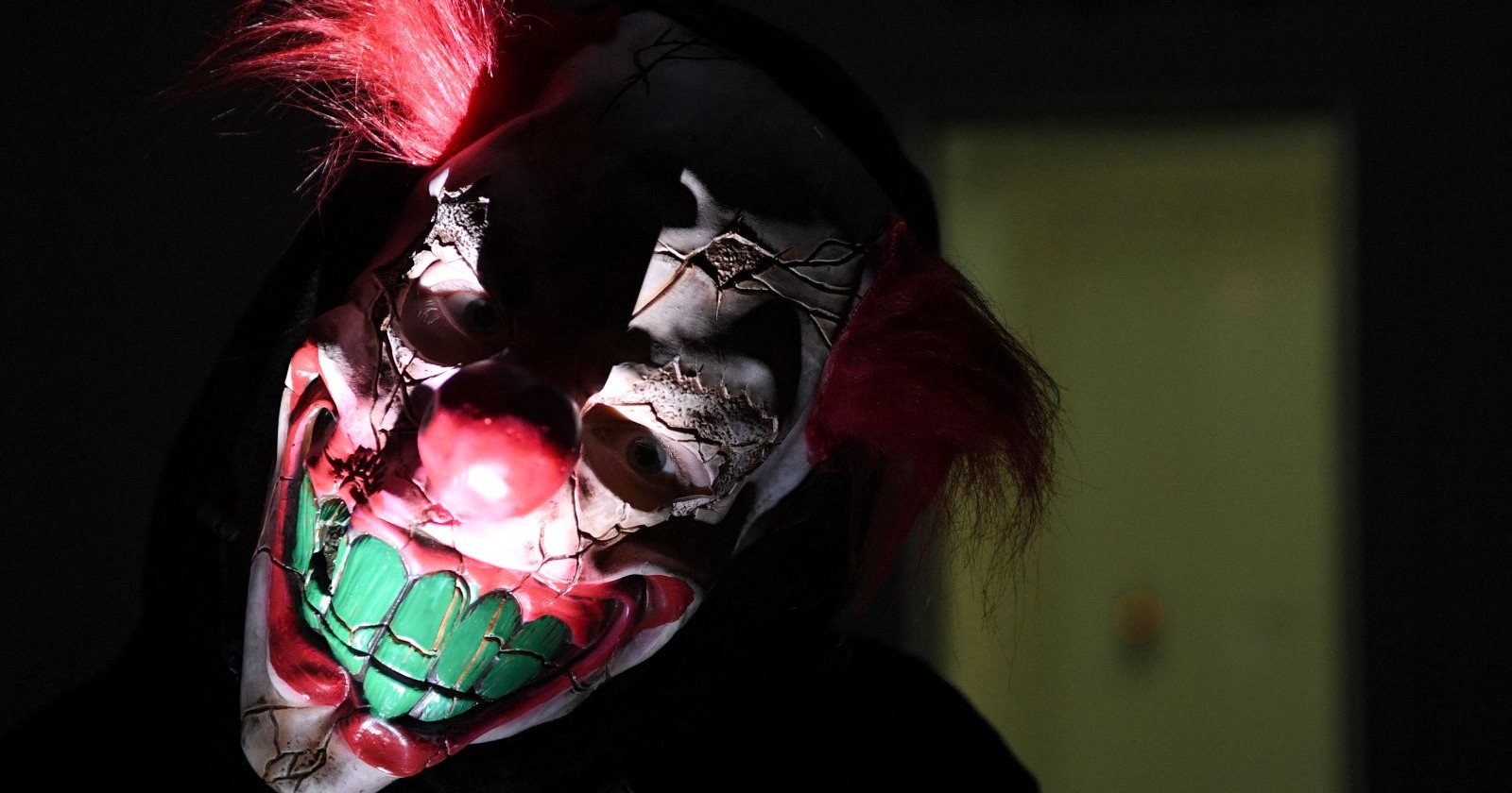 Ein gruseliger Halloween-Clown.