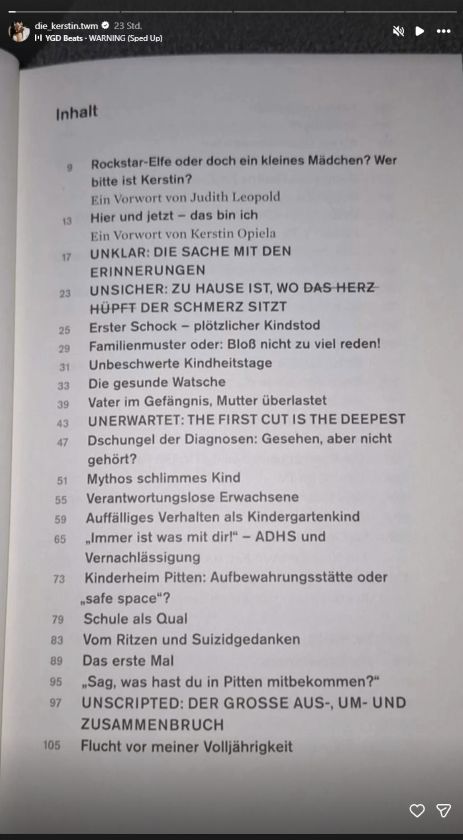 Inhaltsverzeichnis des Buches