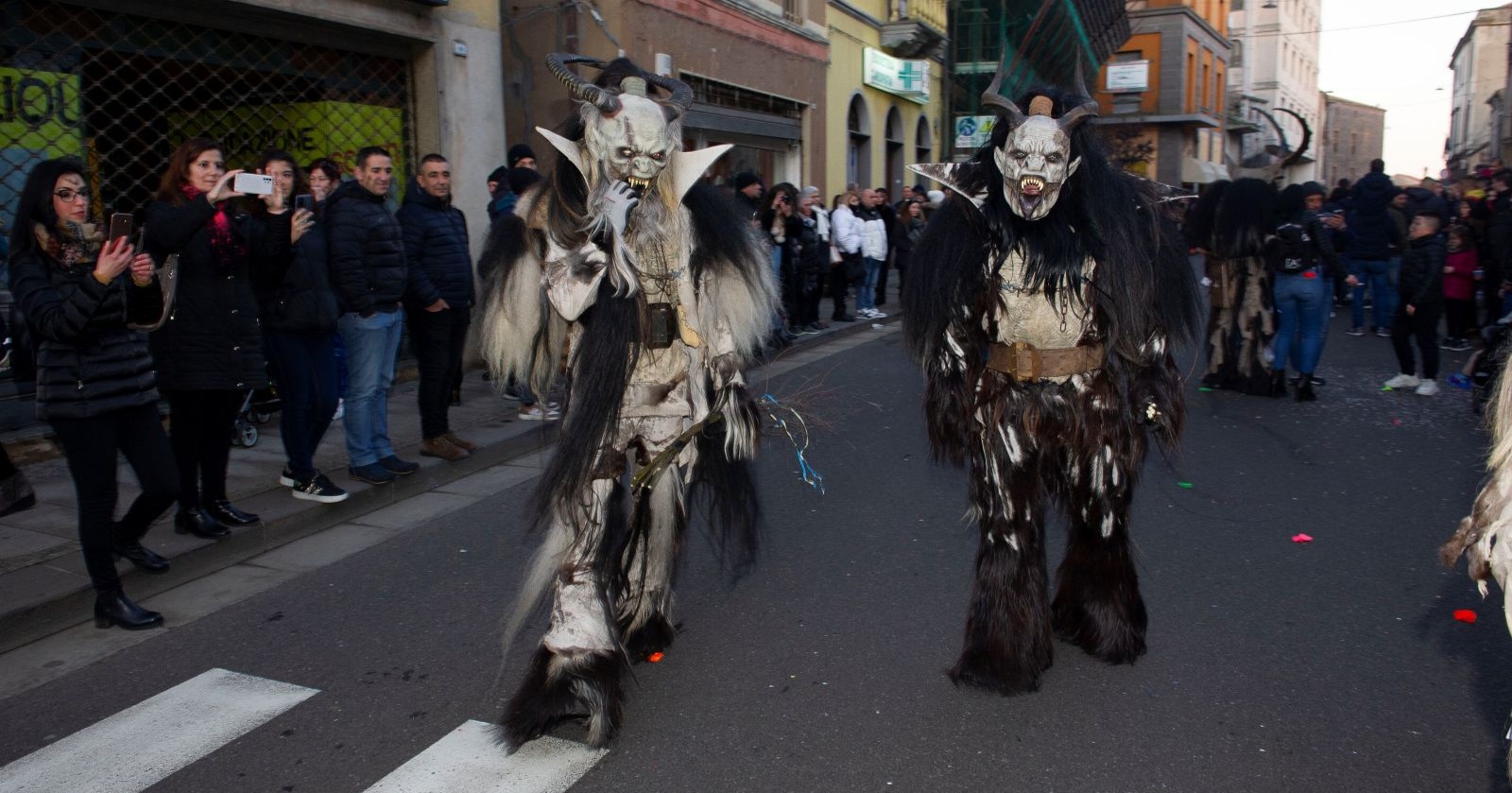 Krampus auf der Straße
