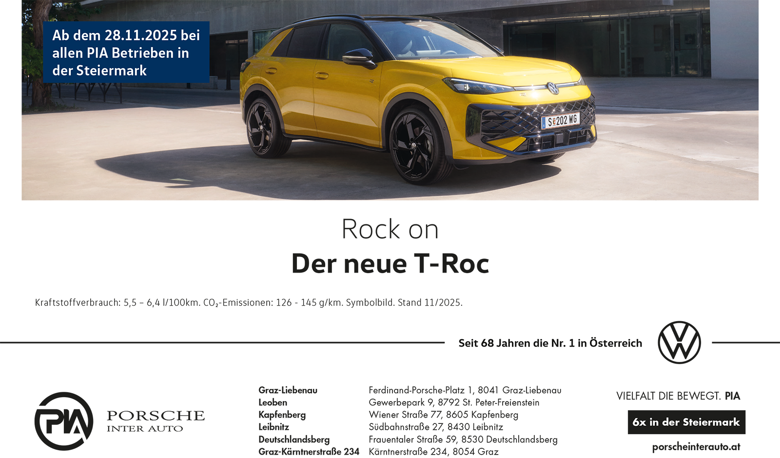 VW T-Roc | Credit: Porsche Inter Auto