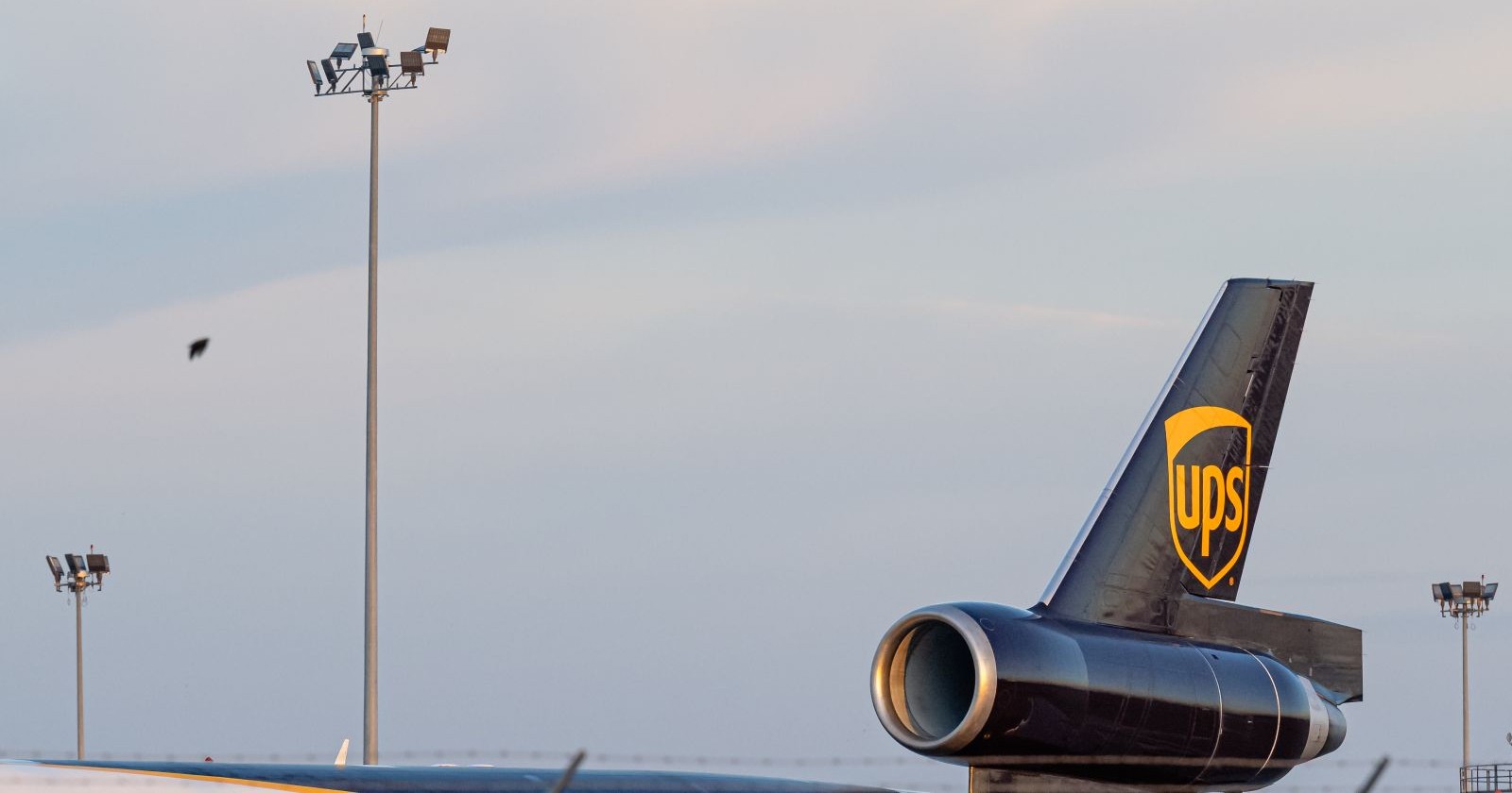 Ansicht eines UPS-Flugzeugs in Louisville am 5. November 2025