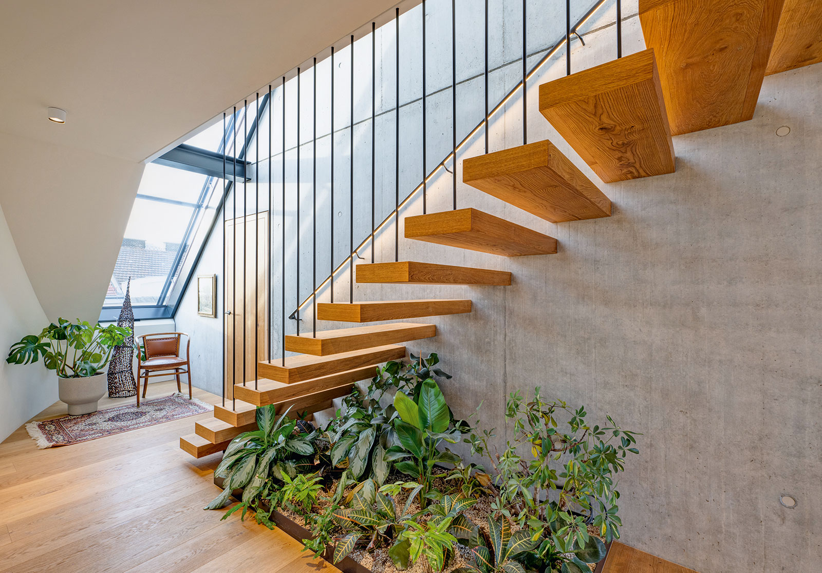 Stiegenhaus aus Holztreppen | Credit: Michaela Begsteiger