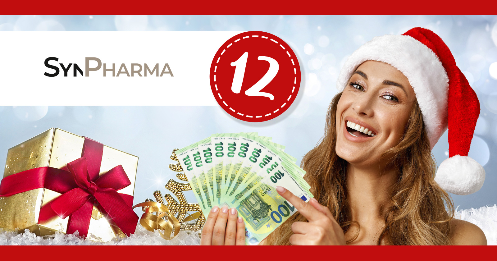 Frau mit Santa Claus Mütze und Geldscheinen in der Hand | Credit: Weekend Magazin