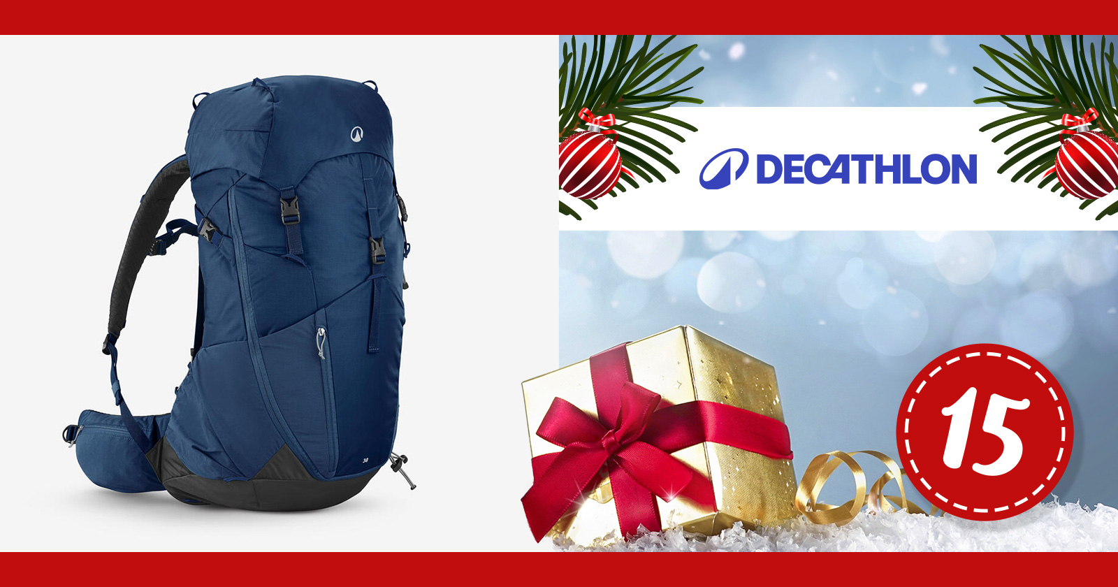 Blauer Rucksack | Credit: Decathlon