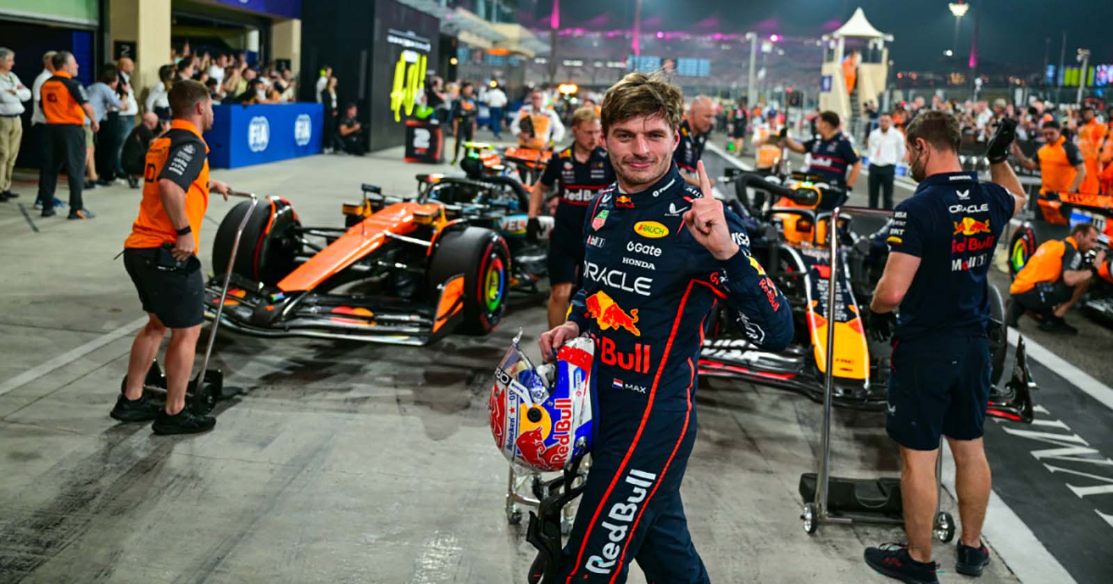 Max Verstappen nach dem Qualifying für den Grand Prix von Abu Dhabi