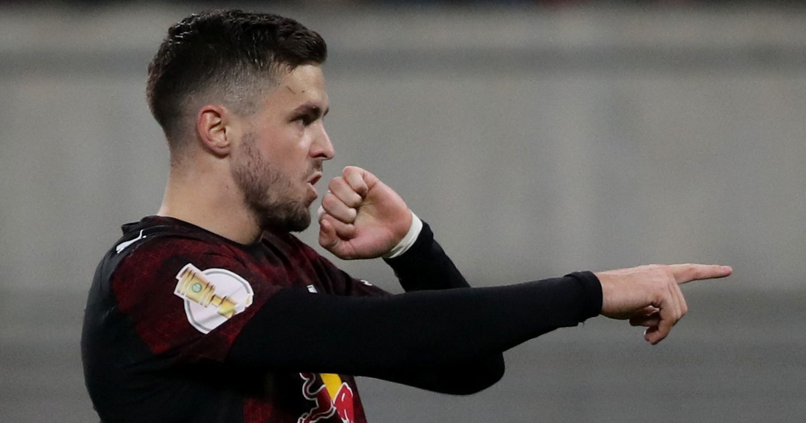 Christoph Baumgartner während des DFB-Pokal-Spiels von RB Leipzig gegen den 1. FC Magdeburg