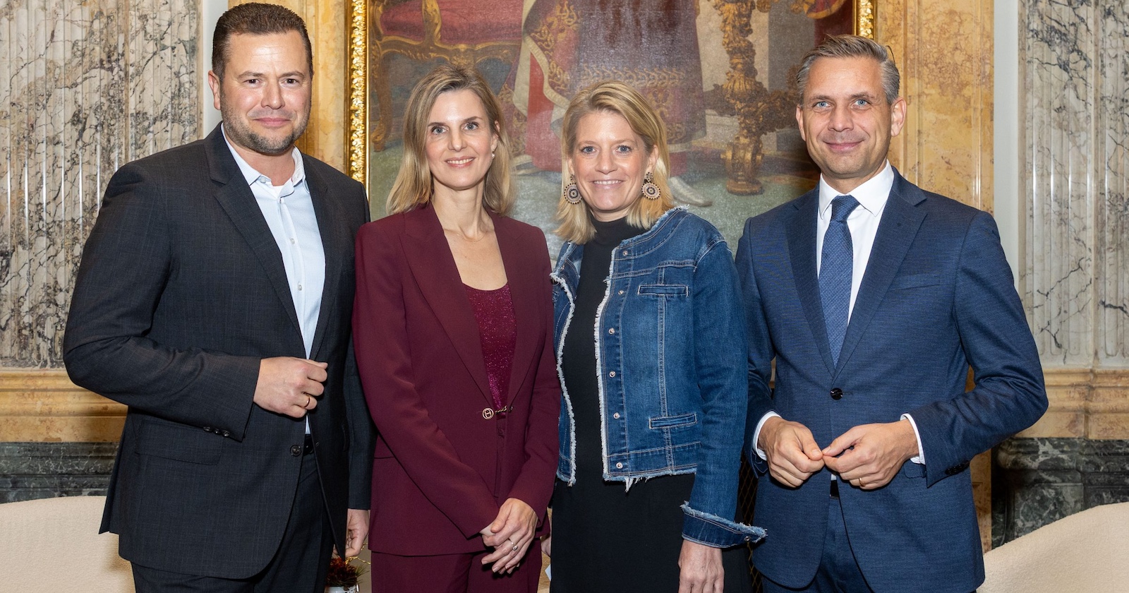 Quartett beim medianet executive Club im im Haus der Kaufmannschaft in Wien