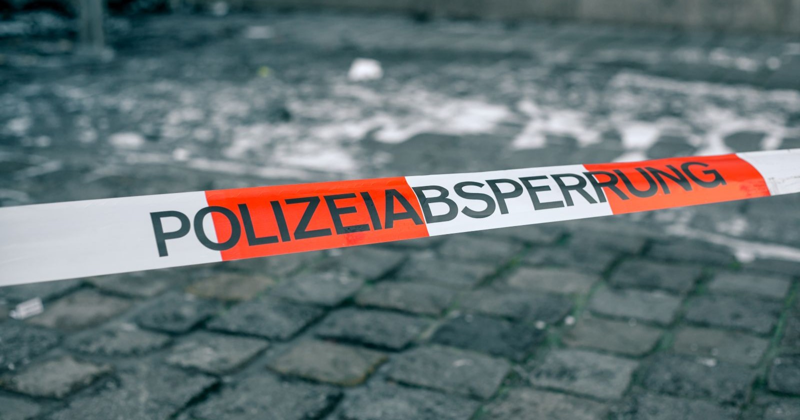 Polizeiband Absperrung
