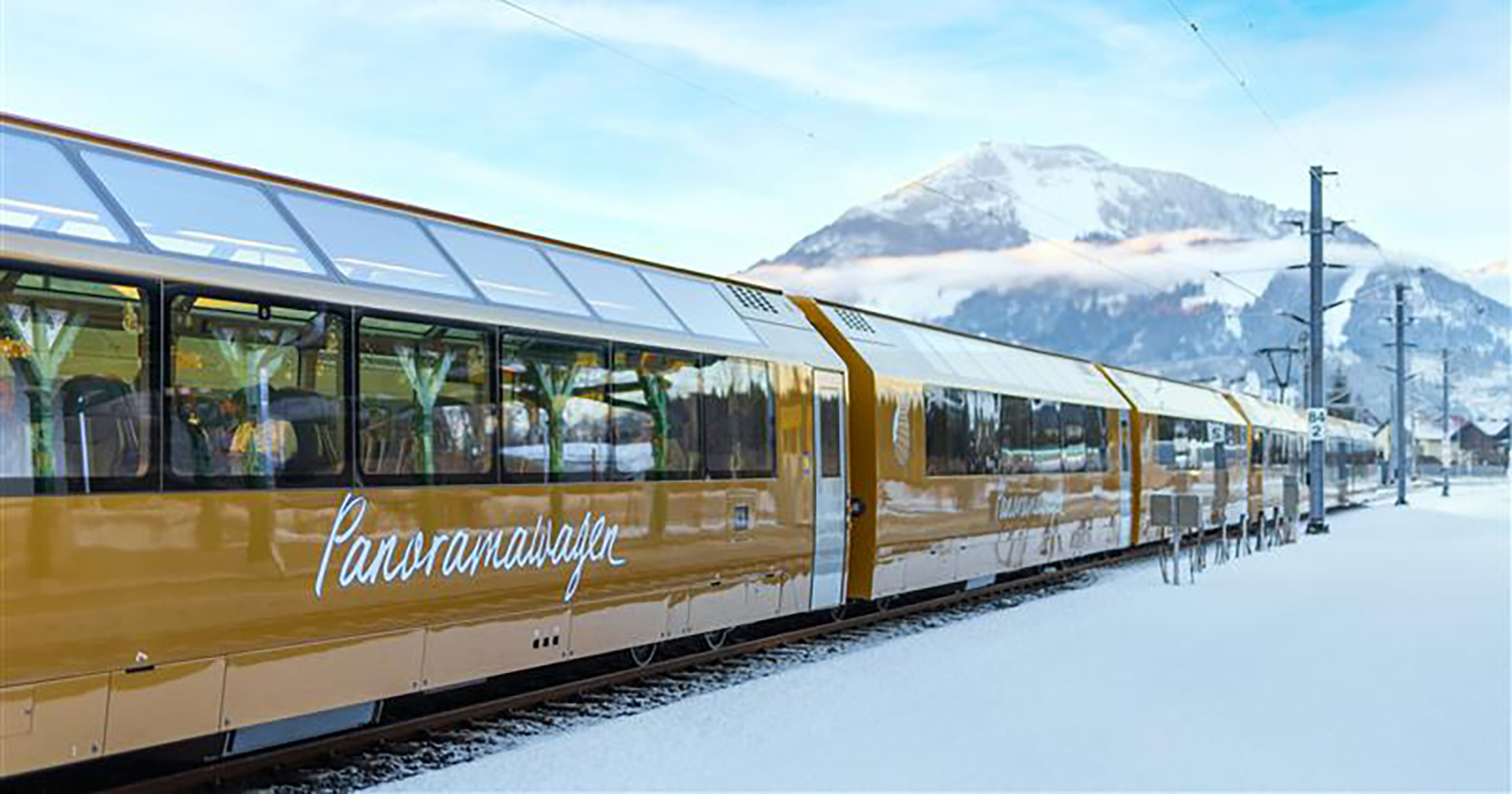 Panoramawagen vor verschneiter Kulisse | Credit: NÖVOG/Grojer