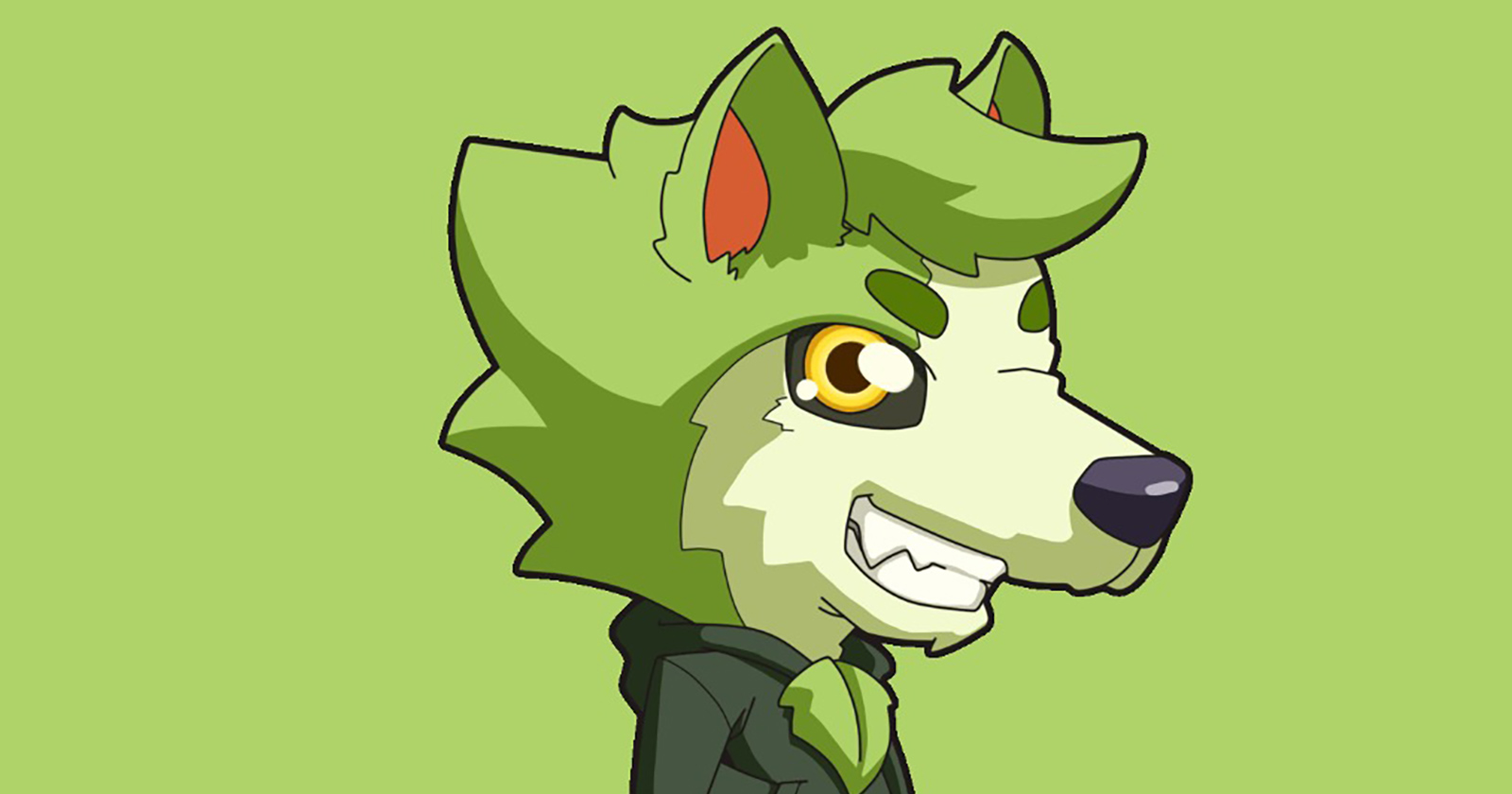 Maskottchen des veganen Geschäfts Vegan Wolf | Credit: Vegan Wolf