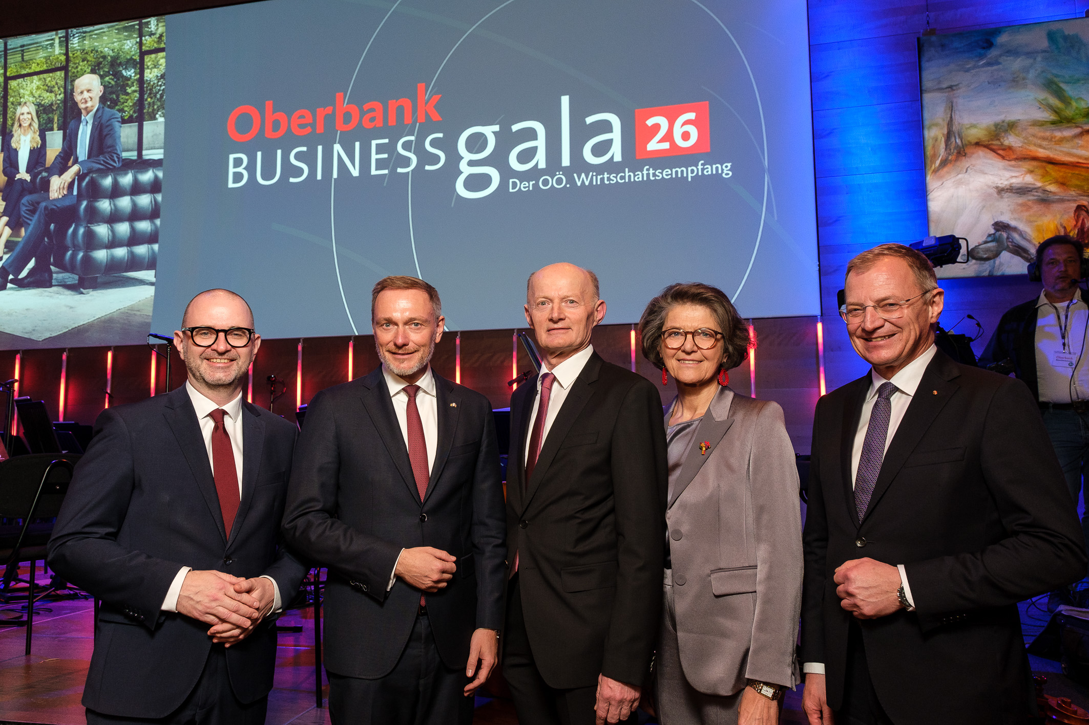 Oberbank Businessgala 2026: Prammer, Lindner, Gasselsberger, Haiden und Stelzer