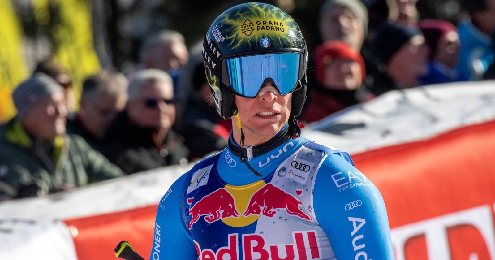 Giovanni Franzoni während des zweiten Abfahrtstrainings in Kitzbühel