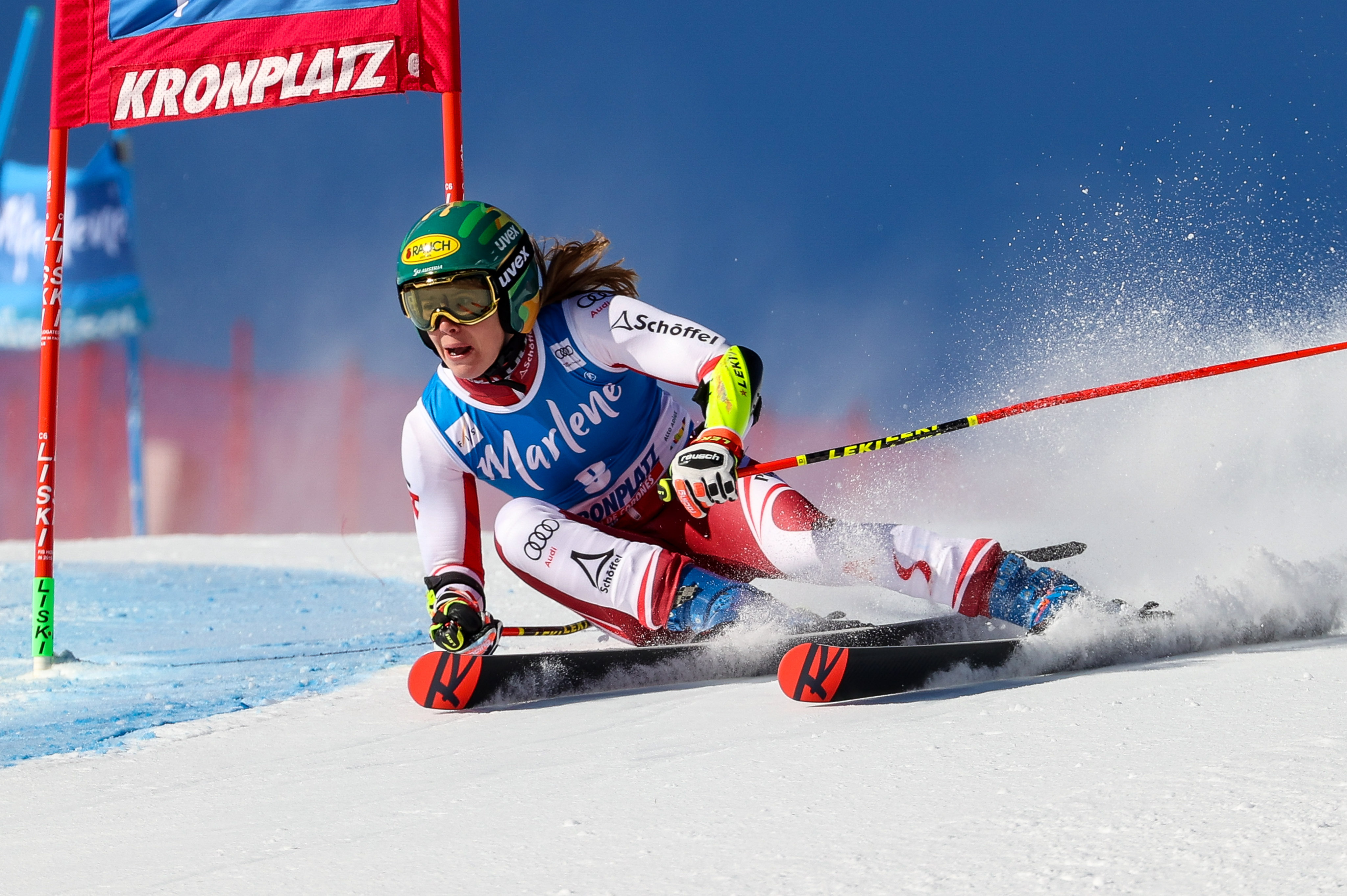 Katharina Liensberger auf der Piste.