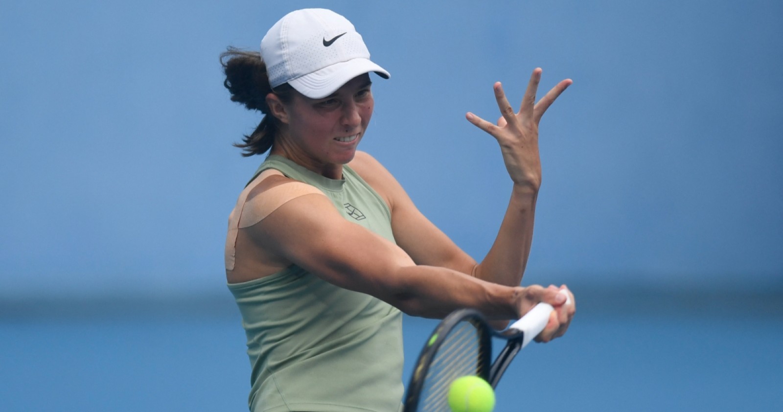 Lilli Tagger in Aktion bei den Australian Open 2026.