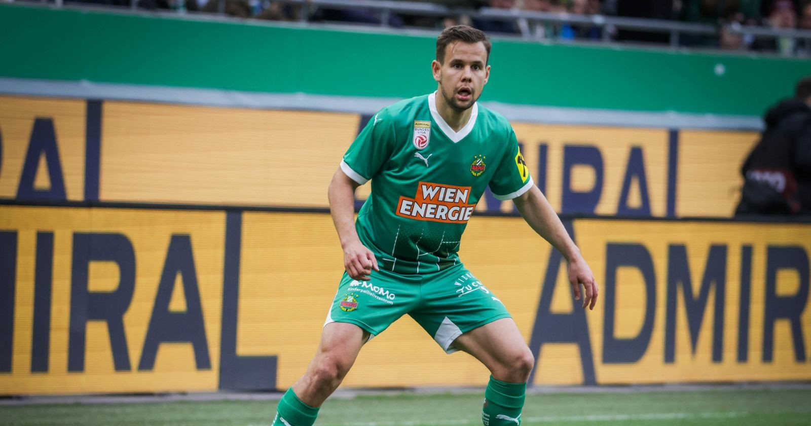 Louis Schaub während eines Bundesligaspiels im Allianz Stadion des SK Rapid Wien