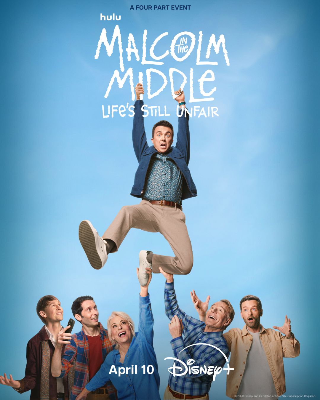 Offizielles Poster zur vierteiligen Neuauflage der Serie „Malcolm mittendrin“.