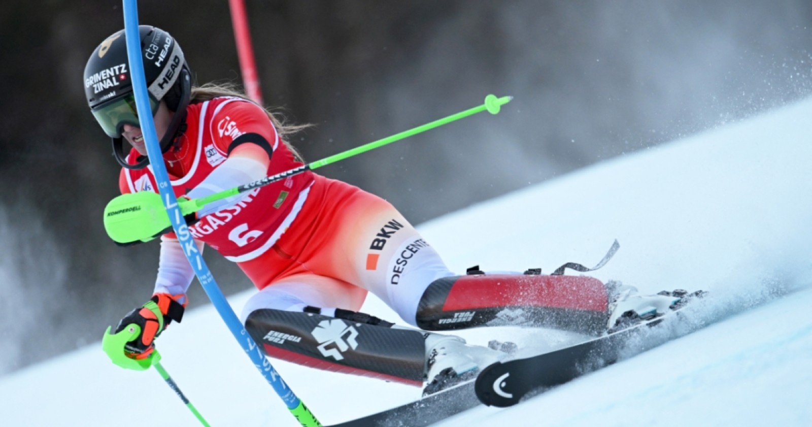 Camille Rast auf der Piste.
